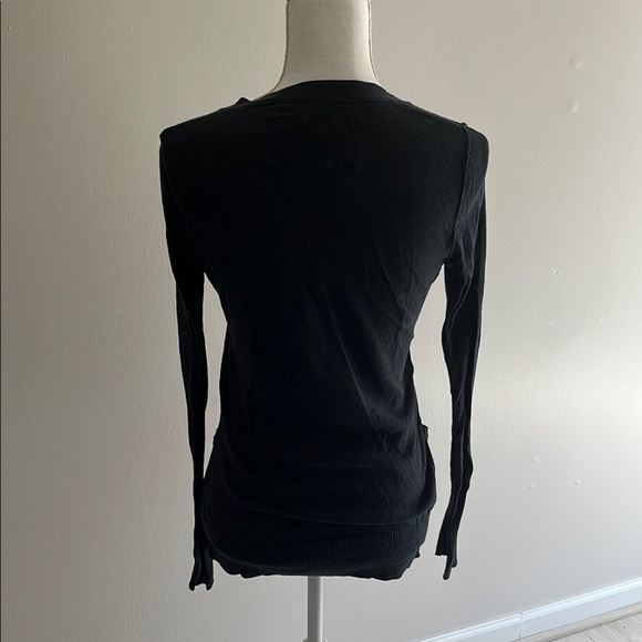 Black Button-Up Cardigan - Picture 3 of 8